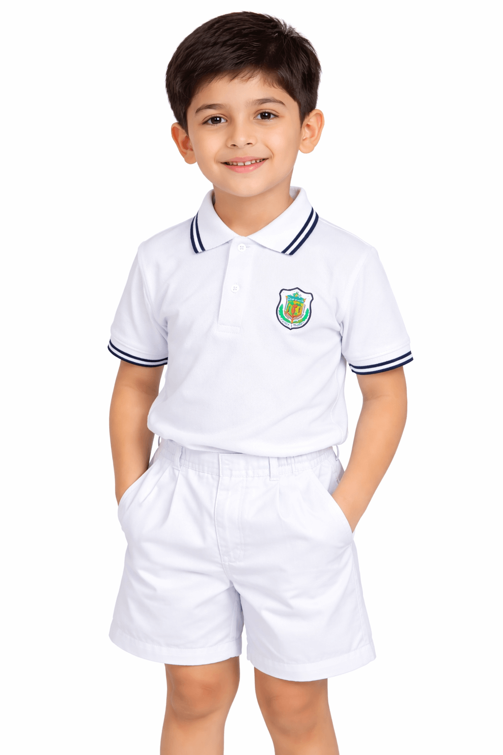 UKG Student School Uniform T-Shirt – White